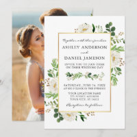 Casamento Floral de Watercolor Greenery
