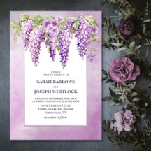 Casamento Floral de Wisteria Elegante