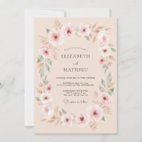 Casamento Floral Delicado em Tom de Pêssego Pálido