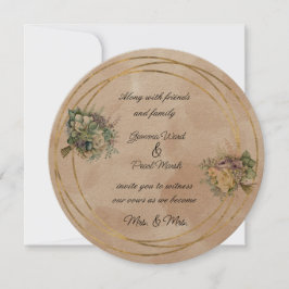 Convite Casamento Floral do Buquê Bridal Lésbica