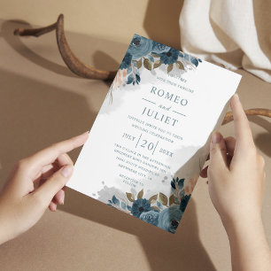 Convite Casamento Floral do Jardim de Verão