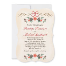 Casamento floral do Natal de Pinecone do vintage