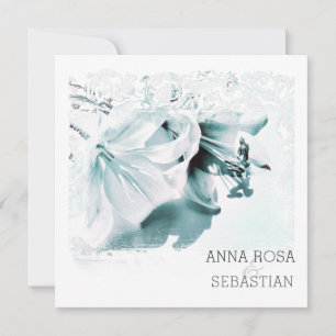 Convite ~* Casamento Floral do Ornamentado RSVP PHOTO FOTO