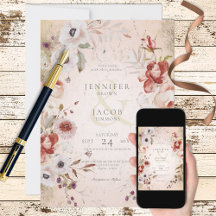 Casamento Floral Dourado, cor-de-rosa, Rosa românt