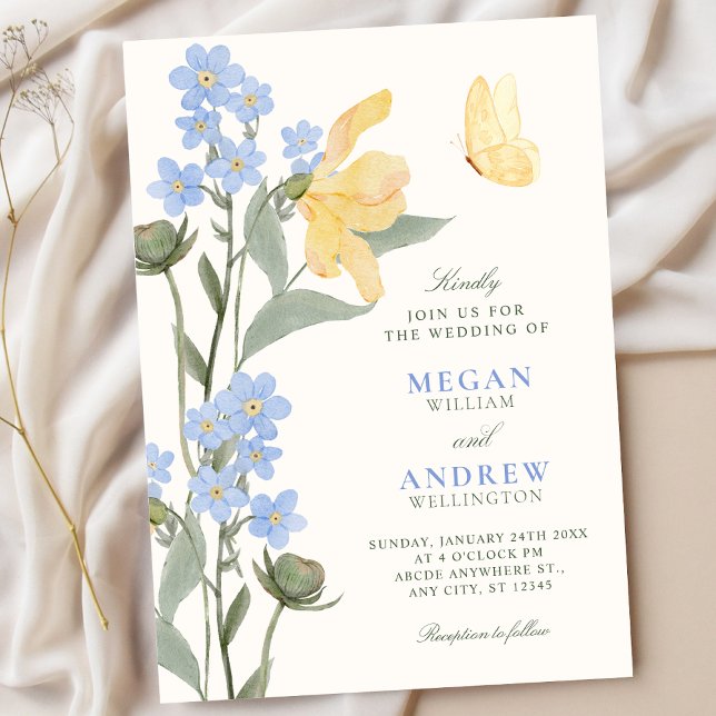 Convite Casamento floral elegante (Criador carregado)
