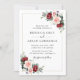 Convite Casamento Floral Elegante Burgundy Blush Greenery (Frente)