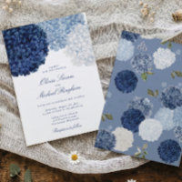 Casamento Floral Elegante de Hortênsia Azul Vintag