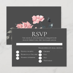 Convite Casamento Floral Elegante em Aquarela