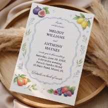 Casamento Floral Elegante Fruta Mediterrânea