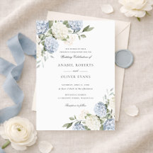 Casamento Floral Elegante Hortênsia Azul Verdura