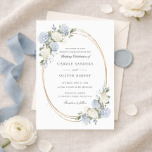 Casamento Floral Elegante Hortênsia Azul Verdura