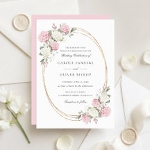 Casamento Floral Elegante Hortênsia Rosa Verde