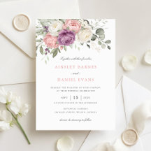 Casamento Floral Elegante Rosa Bege Verde