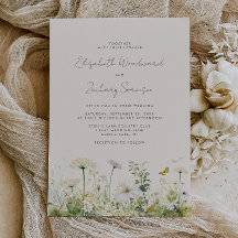 Casamento Floral em Aquarela Boho Branco com Flore