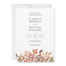 Casamento Floral em Aquarela de Outono
