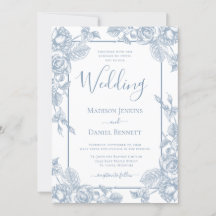 Casamento Floral em Azul Poeirento