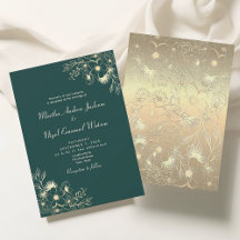 Casamento Floral em Ouro Verde Esmeralda