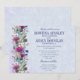 Convite Casamento Floral Escocês