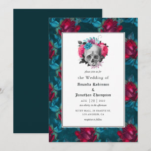 Convite Casamento Floral Gótico