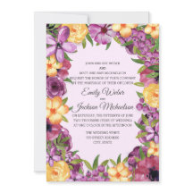 Casamento Floral Íris Tônica Joia Amarela Roxa