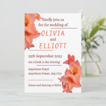 Casamento Floral Laranja Gladiolus