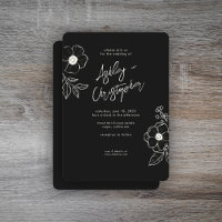 Casamento Floral Mínimo de Black Noir
