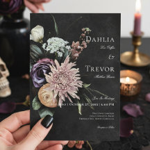 Casamento Floral Misterioso Mudado Gótico Escuro