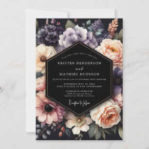 Convite Casamento Floral Místico Lavanda