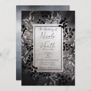 Convite Casamento Floral Moody Glam Pprecoce Opalescente