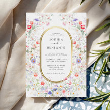 Casamento Floral Pastel de Primavera em Aquarela E