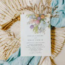 Casamento Floral Pastel Elegante Aquarela