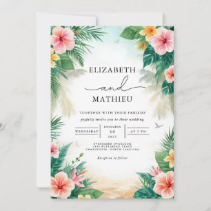Convite Casamento Floral por Arca Tropical Vibrante