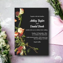 Casamento Floral Preto Rosas Borgonha Boho Greener