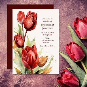 Convite Casamento Floral Primavera