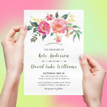 Casamento Floral primavera Summer Watercolor