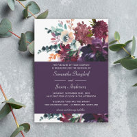 Casamento Floral Púrpura De Ogela Luxuosa