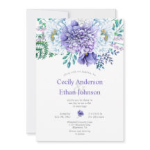 Casamento Floral Púrpura e Branca