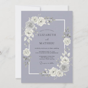 Convite Casamento Floral Radiante de Lavanda
