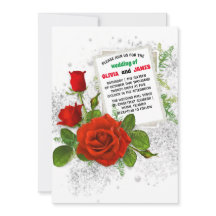 Casamento Floral Romântico da Rosa vermelha Elegan