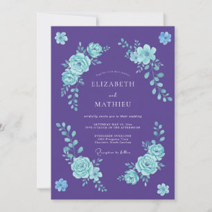 Convite Casamento Floral Romântico de Ámbar