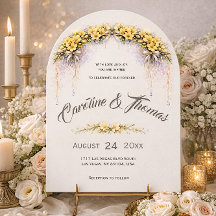 Casamento Floral Romântico de Freesia Amarelo Caná