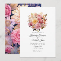 Casamento Floral Rosa e Dourado