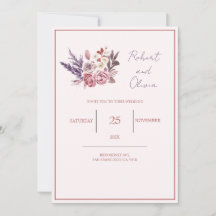 "Casamento Floral Rosa e Roxo Elegante"