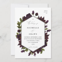 Casamento Floral Roxo de Halloween -SM