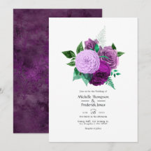Casamento Floral Roxo e Verde