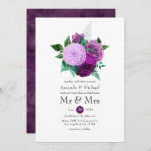 Casamento Floral Roxo e Verde