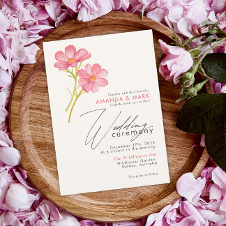 Convite Casamento Floral Russo Bold Boho Chic
