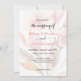 Convite Casamento Floral Rustic Boho
