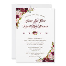 Casamento Floral Rustic Country Burgundy Marsala