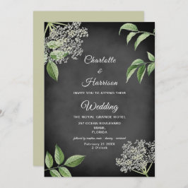 Convite Casamento Floral Rustic Elegant